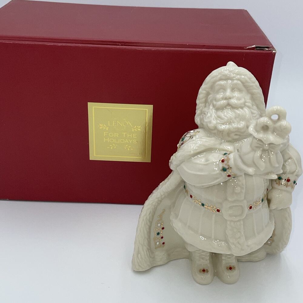 Lenox China Jewels Santa Bearing Gifts Figurine Eighth in Series VERY GOOD COND - Picture 13 of 13